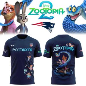 A simple choice for everyday fashion: New England Patriots Zootopia 2 Hoodie 3.