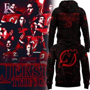 A relaxed style option, the New Jersey Devils Stranger Things Hoodie fits many outfits.