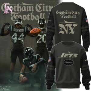 Clean, modern, and ready to use - the New York Jets Gotham City Football Sweatshirt.