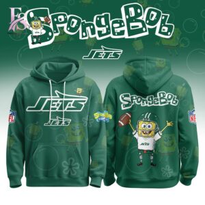 New York Jets SpongeBob Hoodie modern fashion outfit in casual streetwear style