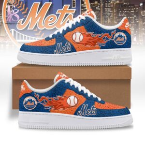 Visual preview of New York Mets Air Force Shoes 1 suitable for online shopping.