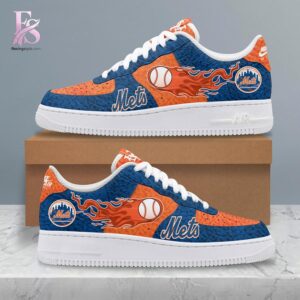 Visual preview of New York Mets Air Force Shoes 3 suitable for online shopping.
