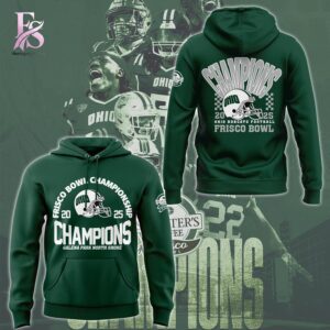 A relaxed style option, the Ohio Football Frisco Bowl CHAMPIONS Hoodie fits many outfits.