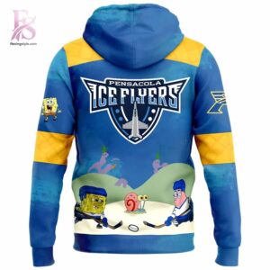 Clean, modern, and ready to use - the Pensacola Ice Flyers SpongeBob Hoodie.