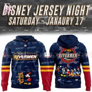 The Peoria Rivermen Disney Hoodie offers a balanced mix of style and versatility.