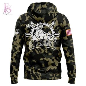 The Peoria Rivermen Military camo Hoodie is easy to match and easy to enjoy.