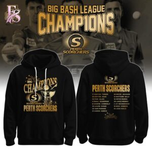 The Perth Scorchers Champions Big Bash League 15 Hoodie 1 is made to feel good and look good.