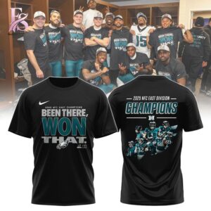 The Philadelphia Eagles Back to Back NFC East Champions Hoodie is easy to match and easy to enjoy.