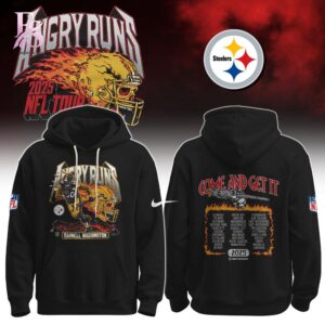 Clean, modern, and ready to use - the Pittsburgh Steelers Angry Runs Hoodie.