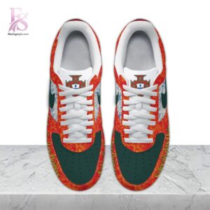 The Portugal national football team Sele o das Quinas Air Force Shoes shown with a modern and casual look.