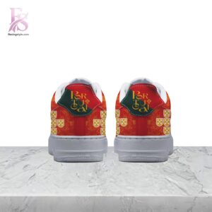 The Portugal national football team Sele o das Quinas Air Force Shoes shown with a modern and casual look.