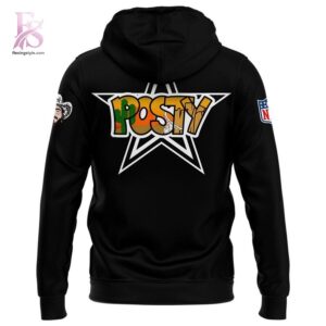 High-quality image focusing on the details of Post Malone Dallas Cowboys Hoodie.