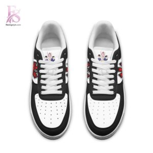The Red Hot Chili Peppers black Air Force Shoes is ready for casual and active days.
