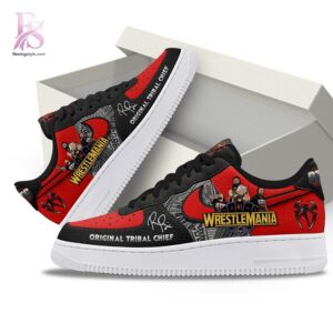 Clean, modern, and ready to use - the Roman Reigns Original Tribal Chief Air Force Shoes.