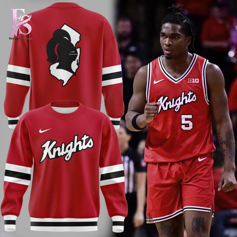 The Rutgers Scarlet Knights Basketball Back to 76 Uniform Sweatshirt 1 keeps your look clean and comfortable.
