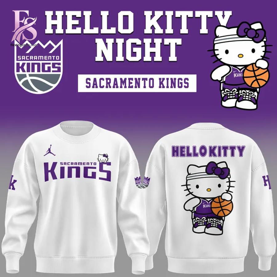 The Sacramento Kings x Hello Kitty Night 2026 T Shirt 3 combines ease, comfort, and a timeless everyday style.