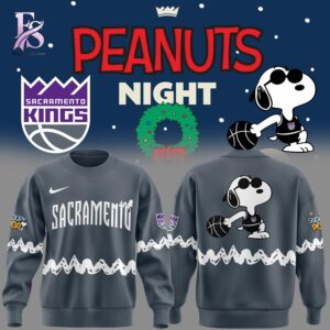 The Sacramento Kings x Peanuts Night Hoodie is ready for casual and active days.