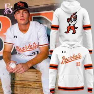 The Sam Houston Bearkats Baseball The Retros Uniform Hoodie 1 combines ease, comfort, and a timeless everyday style.