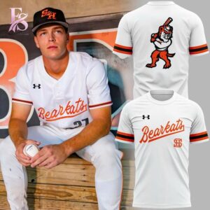 The Sam Houston Bearkats Baseball The Retros Uniform Hoodie 4 combines ease, comfort, and a timeless everyday style.