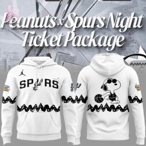 San Antonio Spurs Peanuts Night Hoodie modern fashion outfit in casual streetwear style