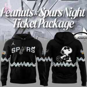 San Antonio Spurs Peanuts Night Hoodie modern fashion outfit in casual streetwear style