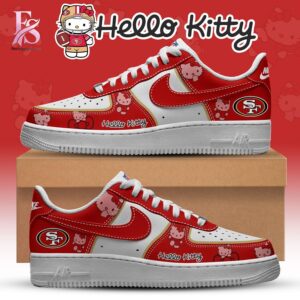 Easy to wear, the San Francisco 49ers Air Force Shoes 1 fits everyday outfits.