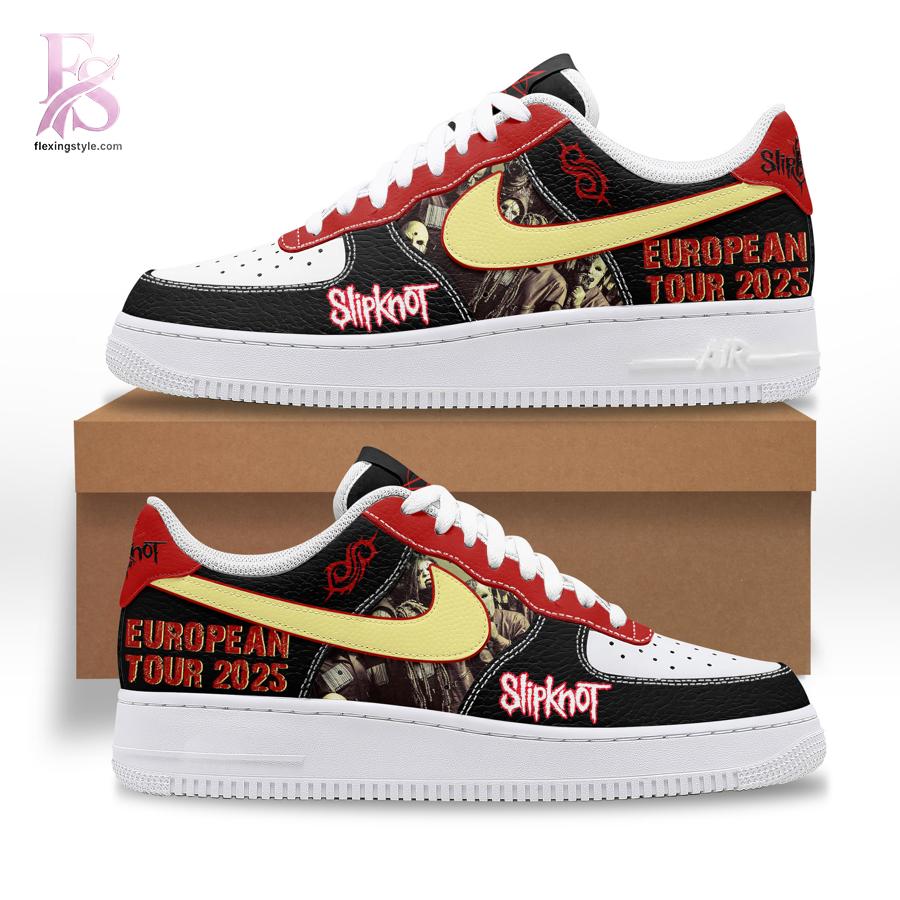 Clean, modern, and ready to use - the Slipknot European Tour Air Force Shoes.