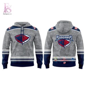 Visual preview of South Carolina Stingrays Military Appreciation 2026 Hoodie 2 suitable for online shopping.