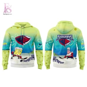Easy to wear, the South Carolina Stingrays SpongeBob Squarepants Hoodie 2 fits everyday outfits.