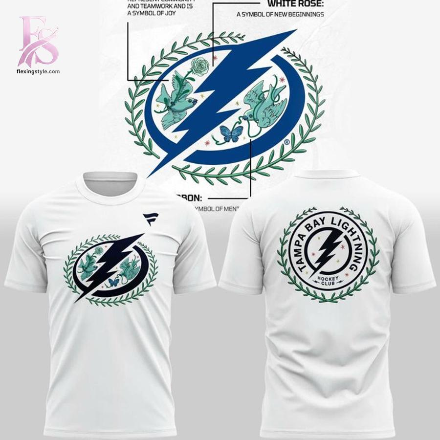 The Tampa Bay Lightning Stronger Together for Mental Health Hoodie 4 combines ease, comfort, and a timeless everyday style.