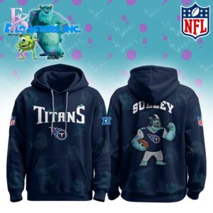 The Tennessee Titans x Monsters Inc Hoodie shown with a modern and casual look.