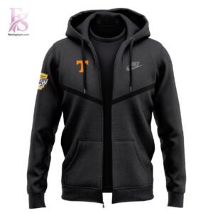 Easy to wear, the Tennessee Volunteers Black Zip Hoodie 2 fits everyday outfits.
