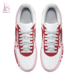 The The Warning Keep Me Fed Air Force Shoes shown with a modern and casual look.