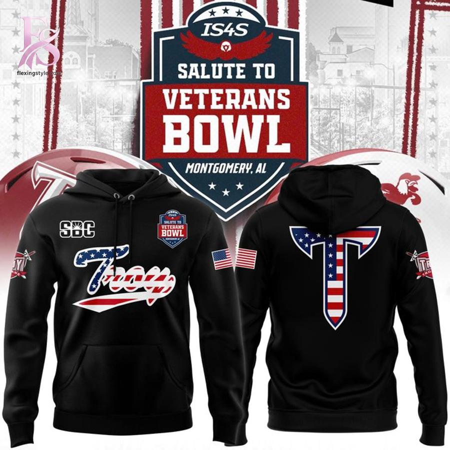 Troy Trojans Football Salute to Veterans Bowl Hoodie modern fashion apparel with clean design and premium fabric