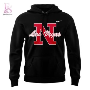 High-quality image focusing on the details of UNLV Rebels Football Las Vegas Hoodie.