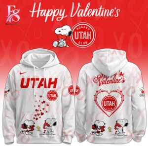 The Utah Mammoth Snoopy Valentine Hoodie 1 keeps your look clean and comfortable.