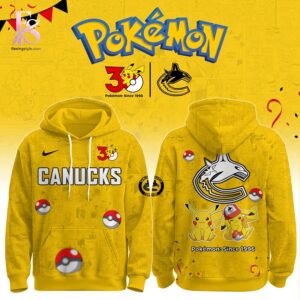 The Vancouver Canucks Pokemon 30th Anniversary Hoodie 1 is made to feel good and look good.