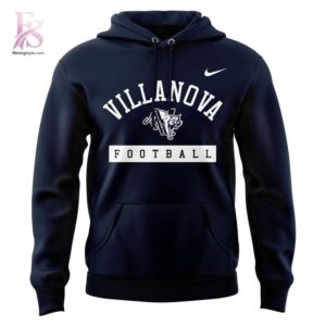High-quality image focusing on the details of Villanova Wildcats Football Coach Sirianni Hoodie.