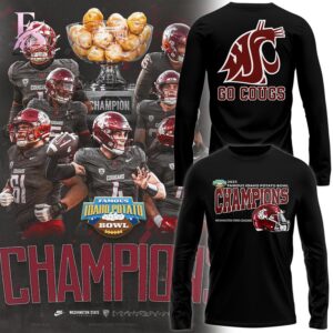 Washington State Potato Bowl Champions Hoodie modern fashion apparel with clean design and premium fabric