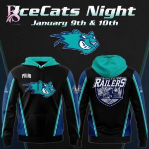 The Worcester Railers IceCats Night Hoodie offers a balanced mix of style and versatility.