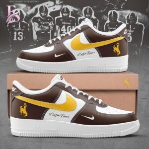 A simple choice for everyday fashion: Wyoming Cowboy Nike Air Force Shoes 1.