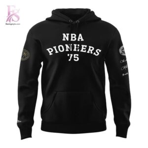 Detailed front view of 2026 Cleveland Cavaliers NBA Pioneers Day Hoodie 2 showing vibrant colors and clean finishing.
