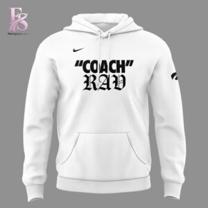 Clear visual showing the style of 2026 Coach Rav Iowa Hawkeyes Men s Basketball Hoodie 2.