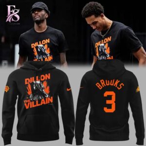 Clear visual showing the style of 2026 Dillon The Villain Brooks Phoenix Suns T Shirt 4.