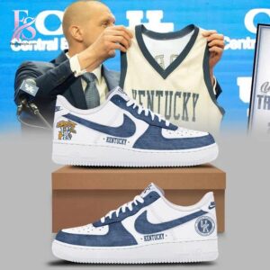 High-quality image of 2026 Kentucky Wildcats men s basketball Throwback 1996 Old Classic Air Force 1 1 with vibrant colors and sharp details.