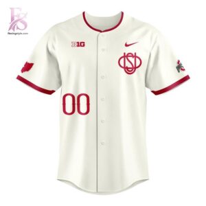 Clear product photo of 2026 Ohio State Buckeyes Throwback Uniform Baseball Jersey 2 with modern design and everyday appeal.