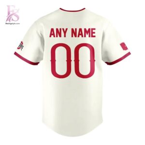 Clear product photo of 2026 Ohio State Buckeyes Throwback Uniform Baseball Jersey 3 with modern design and everyday appeal.