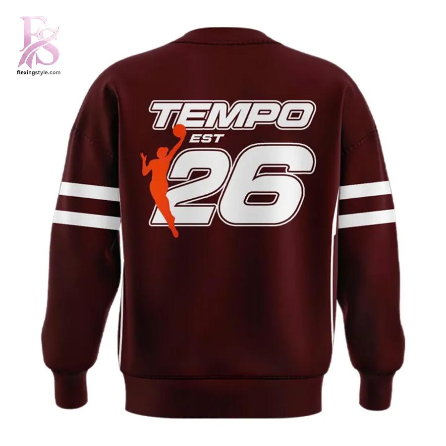 Detailed front view of 2026 Toronto Tempo Uniforms Sweatshirt 4 showing vibrant colors and clean finishing.