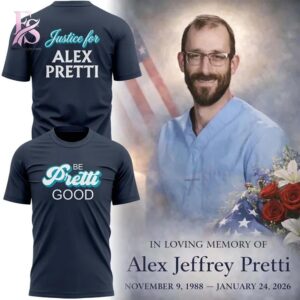 Clear visual showing the style of Alex Pretti Alex Pretti Be Pretti Good Hoodie 4.