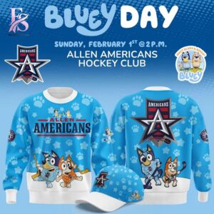 High-quality view of Allen Americans Bluey Day 2026 Hoodie 4 featuring a stylish custom design, perfect for everyday wear or street fashion.